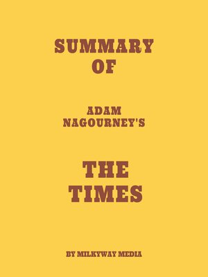 cover image of Summary of Adam Nagourney's the Times